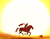 Running Horse The Desert